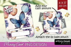 Thank You Money Card PNG - Flowers Money Card Holder Product Image 1