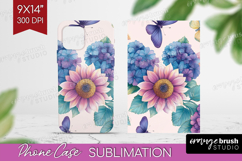 Spring Blossom Phone Case PNG - Flowers Case PNG Sublimation Product Image 1