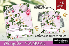Happy Birthday Money Card PNG - Flowers Money Card Holder Product Image 1