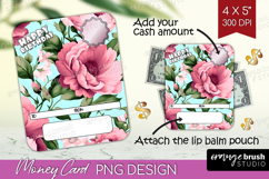 Happy Birthday Money Card PNG - Flowers Money Card Holder Product Image 1