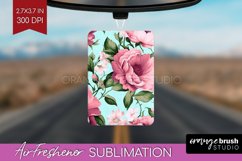 Spring Flowers Air Freshener PNG - Floral PNG Sublimation Product Image 1