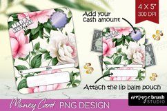 Happy Birthday Money Card PNG - Flowers Money Card Holder Product Image 1