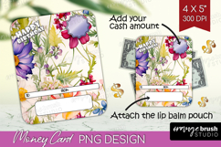 Happy Birthday Money Card PNG - Flowers Money Card Holder Product Image 1