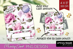 Thank You Money Card PNG - Flowers Money Card Holder Product Image 1