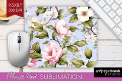 Spring Flowers Mouse Pad Sublimation - Floral Mousepad PNG Product Image 1
