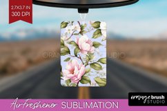 Spring Flowers Air Freshener PNG - Floral PNG Sublimation Product Image 1
