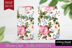 Spring Flowers Phone Case PNG - Floral Case PNG Sublimation Product Image 1