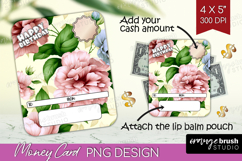 Happy Birthday Money Card PNG - Flowers Money Card Holder Product Image 1