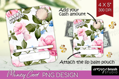 Happy Birthday Money Card PNG - Flowers Money Card Holder Product Image 1
