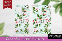 Spring Flowers Phone Case PNG - Floral Case PNG Sublimation Product Image 1