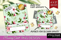 Happy Birthday Money Card PNG - Flowers Money Card Holder Product Image 1