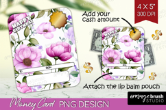 Happy Birthday Money Card PNG - Flowers Money Card Holder Product Image 1