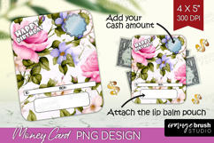 Happy Birthday Money Card PNG - Flowers Money Card Holder Product Image 1