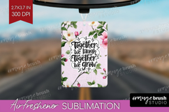 Family Quote Air Freshener PNG - Floral PNG Sublimation Product Image 1