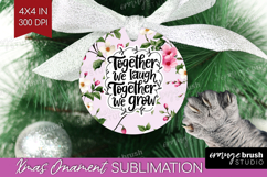 Family Quote Ornament PNG - Floral PNG Sublimation Product Image 1
