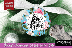 Family Quote Ornament PNG - Floral PNG Sublimation Product Image 1