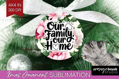Family Quote Ornament PNG - Floral PNG Sublimation Product Image 1