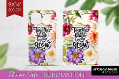 Family Quote Phone Case PNG - Floral Case PNG Sublimation Product Image 1