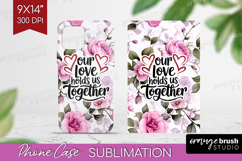 Family Quote Phone Case PNG - Floral Case PNG Sublimation Product Image 1