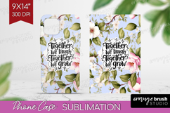 Family Quote Phone Case PNG - Floral Case PNG Sublimation Product Image 1