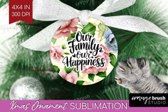 Family Quote Ornament PNG - Floral PNG Sublimation Product Image 1
