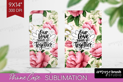 Family Quote Phone Case PNG - Floral Case PNG Sublimation Product Image 1