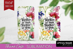 Family Quote Phone Case PNG - Floral Case PNG Sublimation Product Image 1