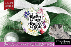 Family Quote Ornament PNG - Floral PNG Sublimation Product Image 1