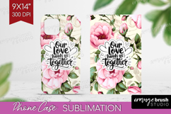 Family Quote Phone Case PNG - Floral Case PNG Sublimation Product Image 1
