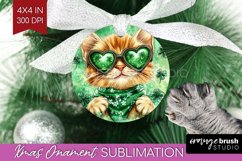 St. Patricks Day Ornament PNG - Cute Animals PNG Sublimation Product Image 1