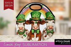St. Patricks Day Lunch Bag - Cute Animals Lunch Bug PNG Product Image 1
