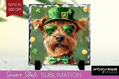 St. Patricks Day Slate PNG - Cute Animals Square Slate Product Image 1