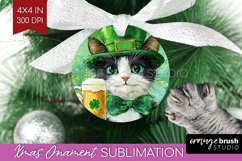 St. Patricks Day Ornament PNG - Cute Animals PNG Sublimation Product Image 1