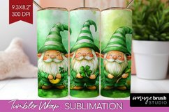 St. Patricks Day Tumbler Wrap - Cute Animals Tumbler PNG Product Image 1