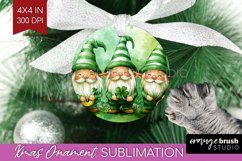 St. Patricks Day Ornament PNG - Cute Animals PNG Sublimation Product Image 1