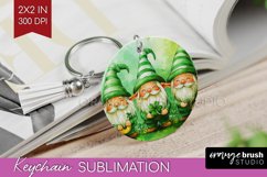 St. Patricks Day Keychain PNG - Cute Animals Keychain Product Image 1