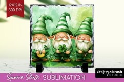 St. Patricks Day Slate PNG - Cute Animals Square Slate Product Image 1