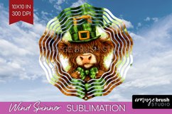 St. Patricks Day Wind Spinner Sublimation PNG - Cute Animals Product Image 1