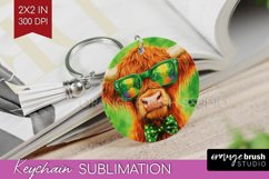 St. Patricks Day Keychain PNG - Cute Animals Keychain Product Image 1