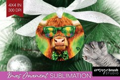St. Patricks Day Ornament PNG - Cute Animals PNG Sublimation Product Image 1