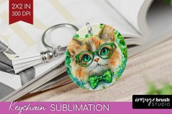 St. Patricks Day Keychain PNG - Cute Animals Keychain Product Image 1