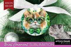 St. Patricks Day Ornament PNG - Cute Animals PNG Sublimation Product Image 1
