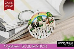 St. Patricks Day Keychain PNG - Cute Animals Keychain Product Image 1