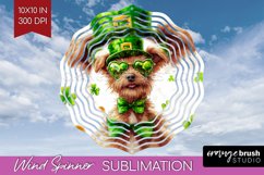 St. Patricks Day Wind Spinner Sublimation PNG - Cute Animals Product Image 1