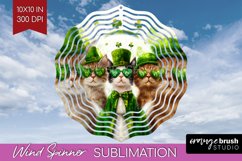 St. Patricks Day Wind Spinner Sublimation PNG - Cute Animals Product Image 1
