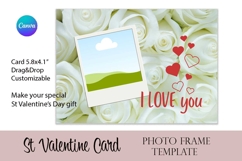 St Valentine’s Day Card Canva Photo Frame Template Product Image 1