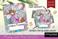 Happy Birthday Money Card PNG - Stained Glass Money Card Product Image 1