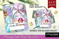 Happy Birthday Money Card PNG - Stained Glass Money Card Product Image 1
