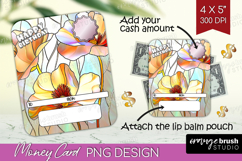 Happy Birthday Money Card PNG - Stained Glass Money Card Product Image 1