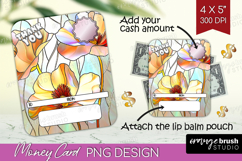 Thank You Money Card PNG - Stained Glass Money Card Holder Product Image 1